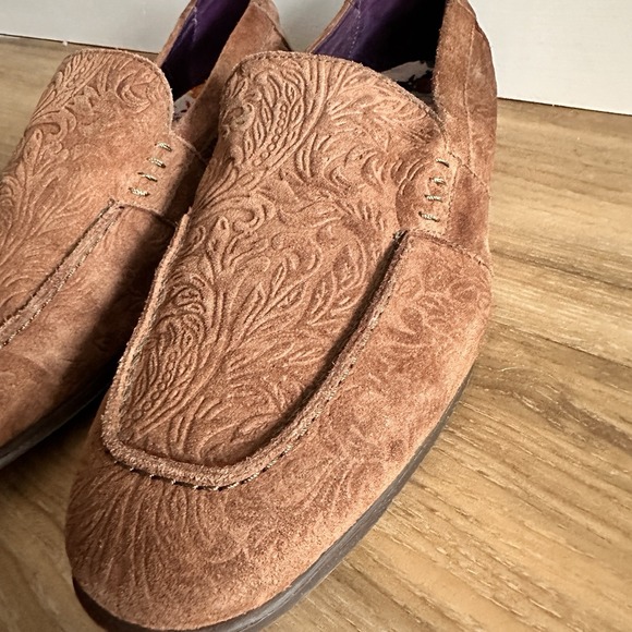 Robert Graham Shoes Mens‎ Size 8 Camrl Paisley Driver Loafers Leather 100% Suede main image 6